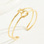 Casual Streetwear Solid Color Alloy Knotted Open Infinity Women's Bracelet