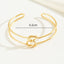 Casual Streetwear Solid Color Alloy Knotted Open Infinity Women's Bracelet