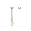 Casual Vintage Zircon Butterfly Pearl Chain Tassel Ear Cuffs and Studs for Women