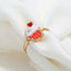 Casual Tropical Heart & Minimalist Adjustable Alloy Women's Rings