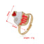 Casual Tropical Heart & Minimalist Adjustable Alloy Women's Rings