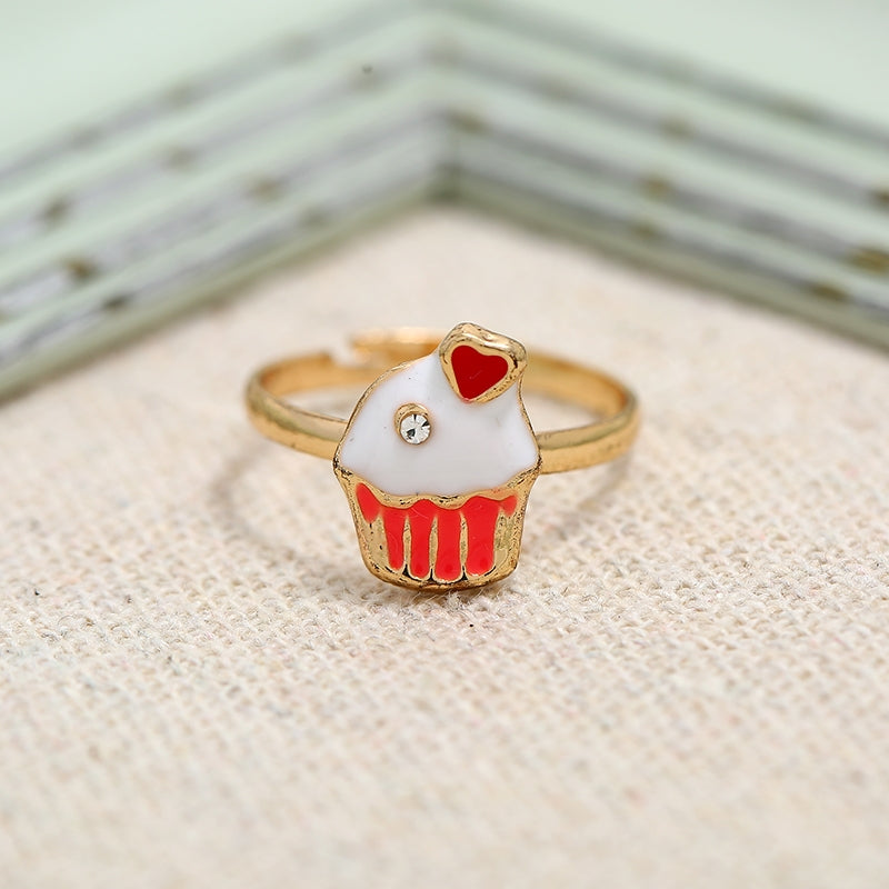 Casual Tropical Heart & Minimalist Adjustable Alloy Women's Rings