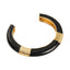 Casual Vintage Enamel Textured Open Cuff Bracelet for Women