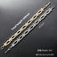 Vintage Geometric Zircon Inlay 18k Gold Plated Bracelet