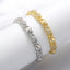 Vintage Geometric Zircon Inlay 18k Gold Plated Bracelet