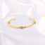 Vintage Style 18K Gold Plated Titanium Steel Cuff Bracelet - High-End Simple Design