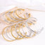 Vintage Style 18K Gold Plated Titanium Steel Cuff Bracelet - High-End Simple Design