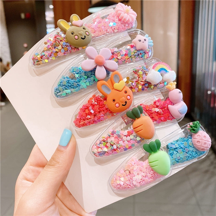 Children's Cute Daisy and Colorful Cartoon Hairpin Set