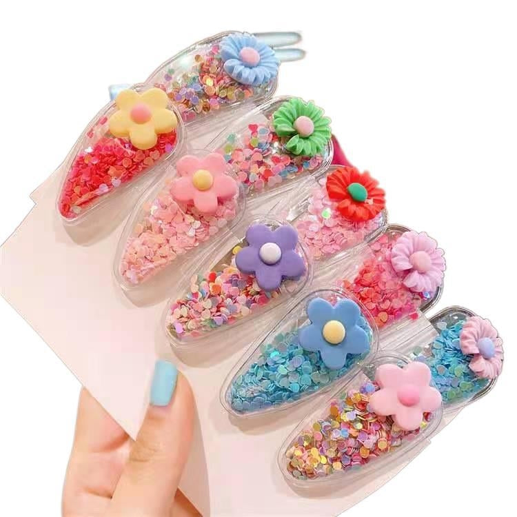 Children's Cute Daisy and Colorful Cartoon Hairpin Set