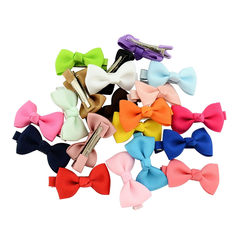 Children's Bow Hair Clips Set - 20 Pieces Hair Accessories for Girls