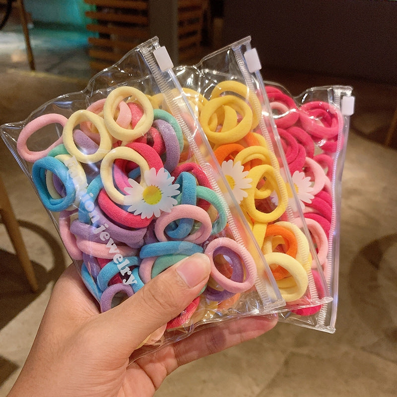 Children's Elastic Hair Bands - Cute & Gentle Hair Ties for Girls