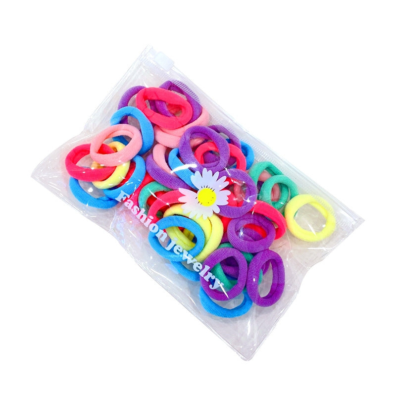 Children's Elastic Hair Bands - Cute & Gentle Hair Ties for Girls