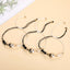 Chinoiserie Crystal Alloy Yin Yang Braided Bracelet Set