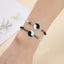 Chinoiserie Crystal Alloy Yin Yang Braided Bracelet Set