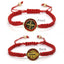 Chinoiserie Enamel Unisex Bracelet with Chinese Knot and St. Benedict Charm