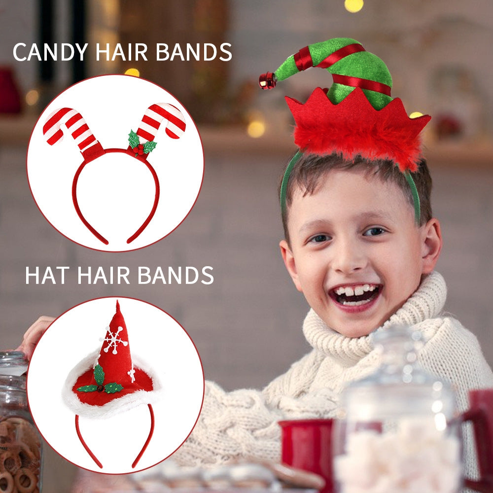 Christmas Elf Hat Cartoon Style Festival Headband for Kids