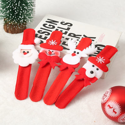 Christmas Santa Claus Decorative Props and Children's Gift Bracelet Set