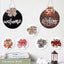 Christmas Letter Wood Hanging Ornaments with Bow Door Sign Decor