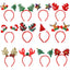 Christmas Reindeer Antler Headband Geometric Party Decorations
