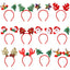 Christmas Reindeer Antler Headband Geometric Party Decorations