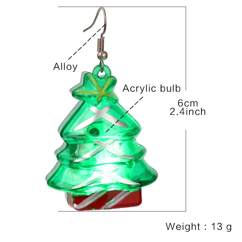 Christmas Simple Style Christmas Tree Plastic Festival Earrings 1 Pair