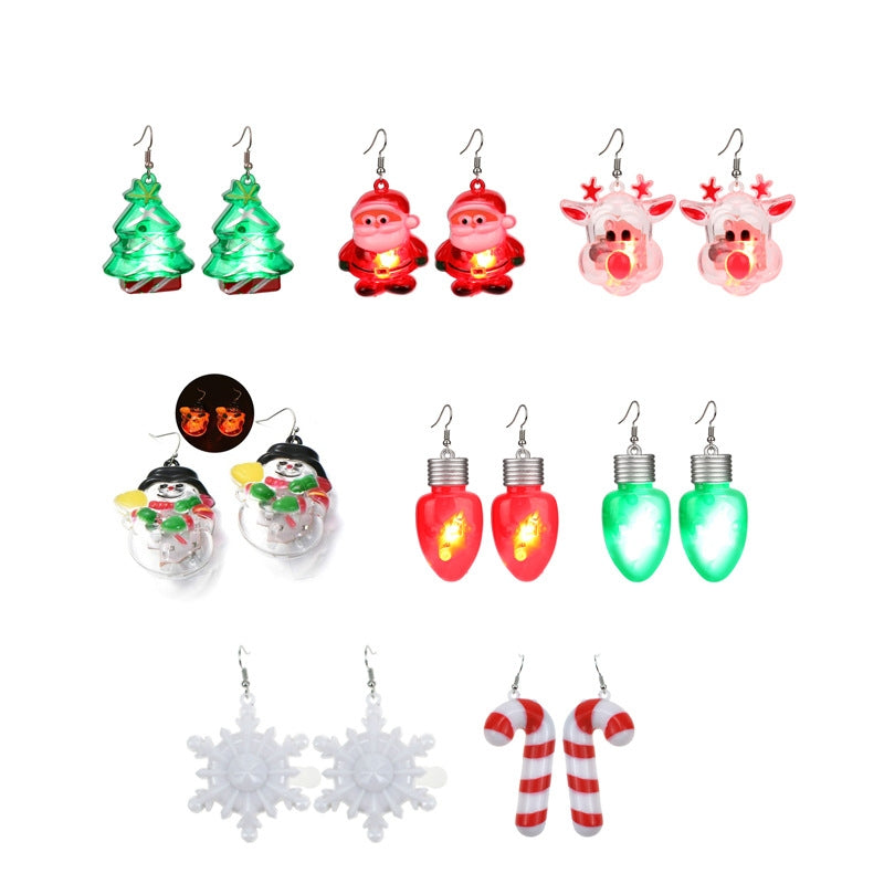 Christmas Simple Style Christmas Tree Plastic Festival Earrings 1 Pair