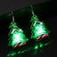 Christmas Tree Star Tassel Sterling Silver Earrings