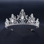 Classic Alloy Hollow Water Drop Bridal Tiara