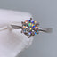 Classic Six Prong Adjustable Imitation Moissanite Copper Ring