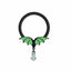 Classic Bat Design Stainless Steel Zircon Inlay Belly and Nipple Ring Set