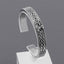 Classic Viking Rune Thor's Hammer Open Cuff Titanium Steel Men's Bangle