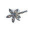 Classic Rhinestone Starfish Flower Hair Clip - Luxury Duckbill Hair Accessory