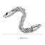 "Geometric Stainless Steel Twist Chain Bracelet DIY Woven Jewelry Accessories"