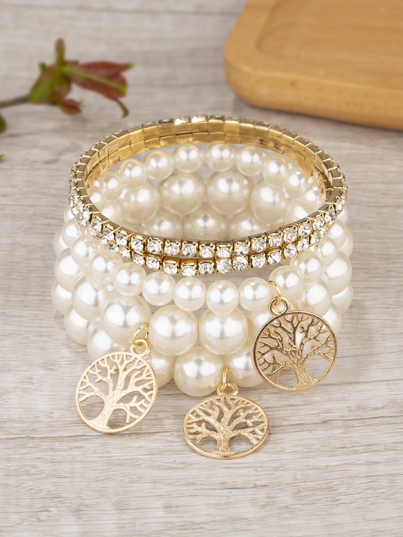 Classic Bohemian Multi-Layer Tree of Life Pearl Bracelet for Women