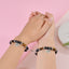 Classic Round Crystal Natural Stone Matching Bracelets Set