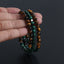 Classic Round Malachite & Tiger Eye Natural Stone Beaded Bracelet for Men and Women