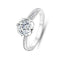 Classic Round Moissanite Ring in Sterling Silver