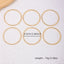 Classic Minimalist Polished Alloy Bangle Set