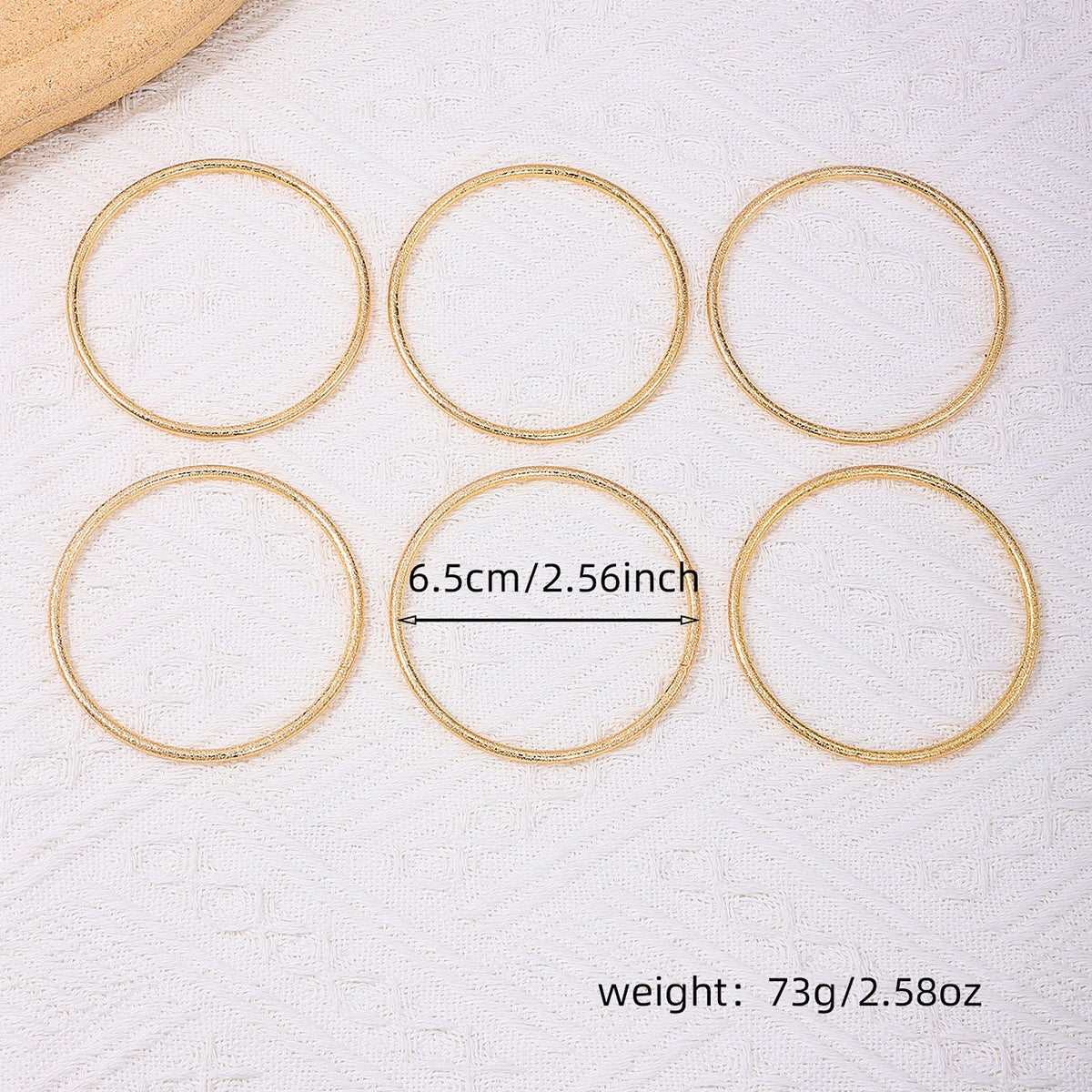 Classic Minimalist Polished Alloy Bangle Set