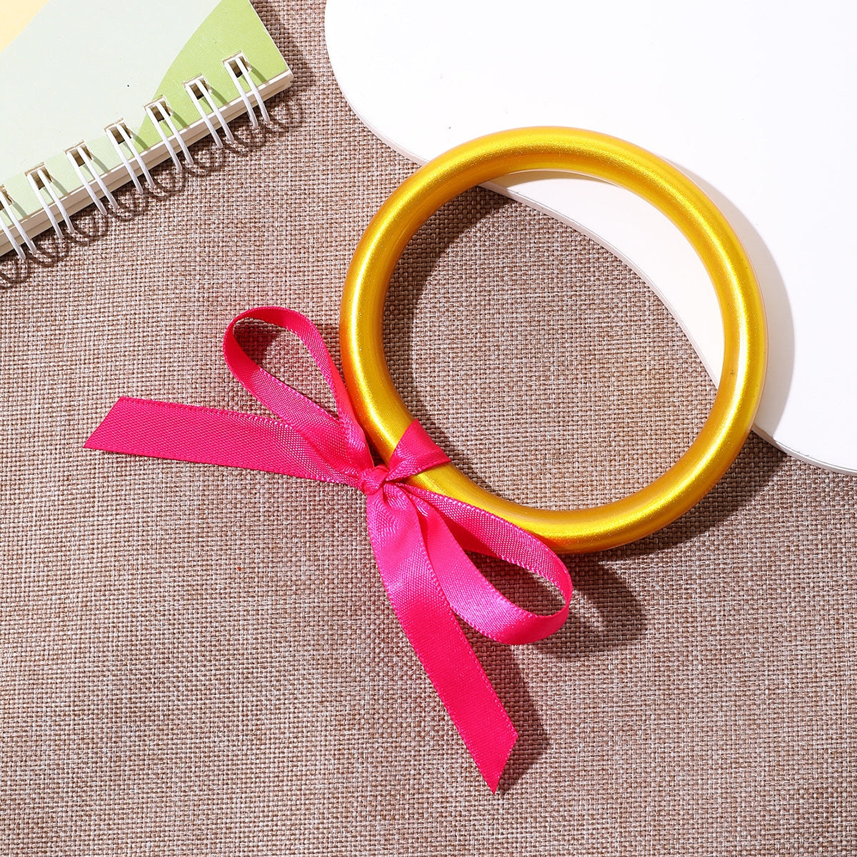 Classic Gold Tone Bowknot Women's Bangle Bracelet
