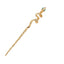 Classical Serpentine Diamond-Studded Metal Hairpin - Personalized Luxury Design