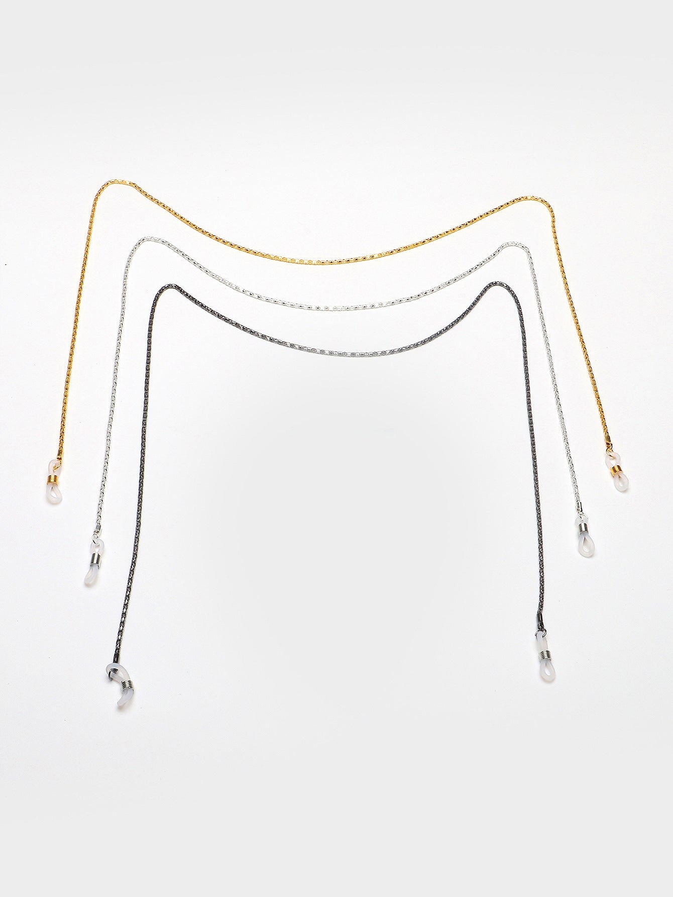 Color-Preserving Metal Glasses Chain Lanyard - Hollow Design Eyewear Accessories, Multiple Colors Available