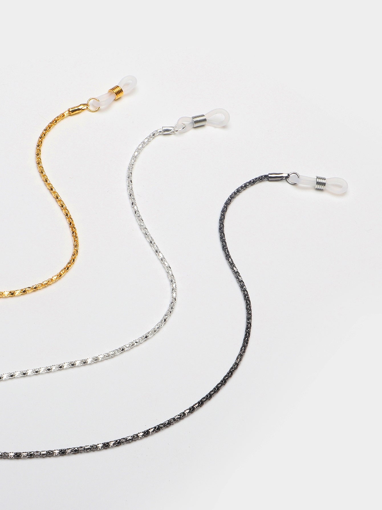 Color-Preserving Metal Glasses Chain Lanyard - Hollow Design Eyewear Accessories, Multiple Colors Available