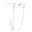 Colorful Round Crystal Stainless Steel Anti-Slip Sunglasses Chain