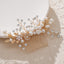 Handmade Alloy Pearl Bridal Hair Comb Wedding Party Headdress Accessories