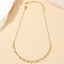 Commute Pearl Inlay Alloy Women's Necklace - Minimalist Design Choker