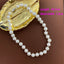 Elegant Zircon and Pearl Beaded Necklace for Women