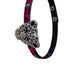 Cool Style Pink Leopard Head PU Leather Women's Choker Necklace