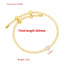 18K Gold Plated Zircon Tennis Bracelet with Adjustable Mesh Band