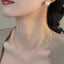 18K Gold Plated Geometric Pearl Necklace